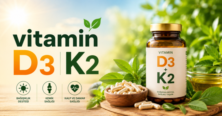Vitamin D3 K2 neden birlikte kullanılmalı? Bu güçlü kombinasyonun kalsiyum emilimini nasıl optimize ettiğini, kemik ve kalp sağlığına faydaları