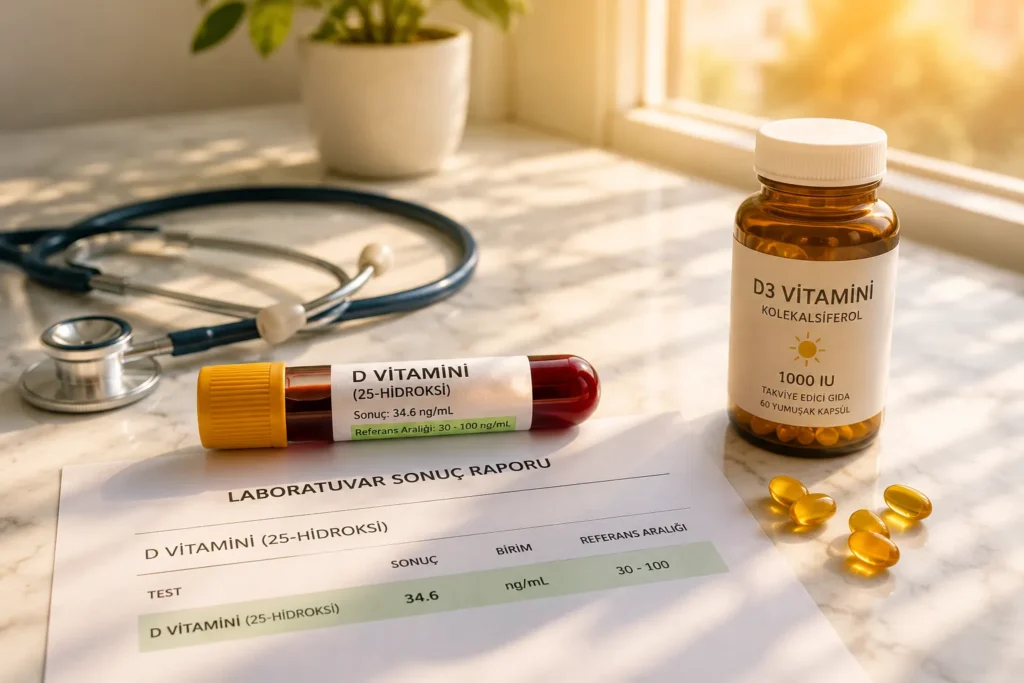 25 Hidroksi Vitamin D Kaç Olmalı? Normal Değerler