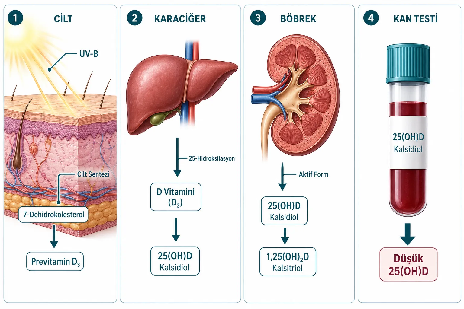 25 Hidroksi Vitamin D Nedir ve Neden Önemlidir?
