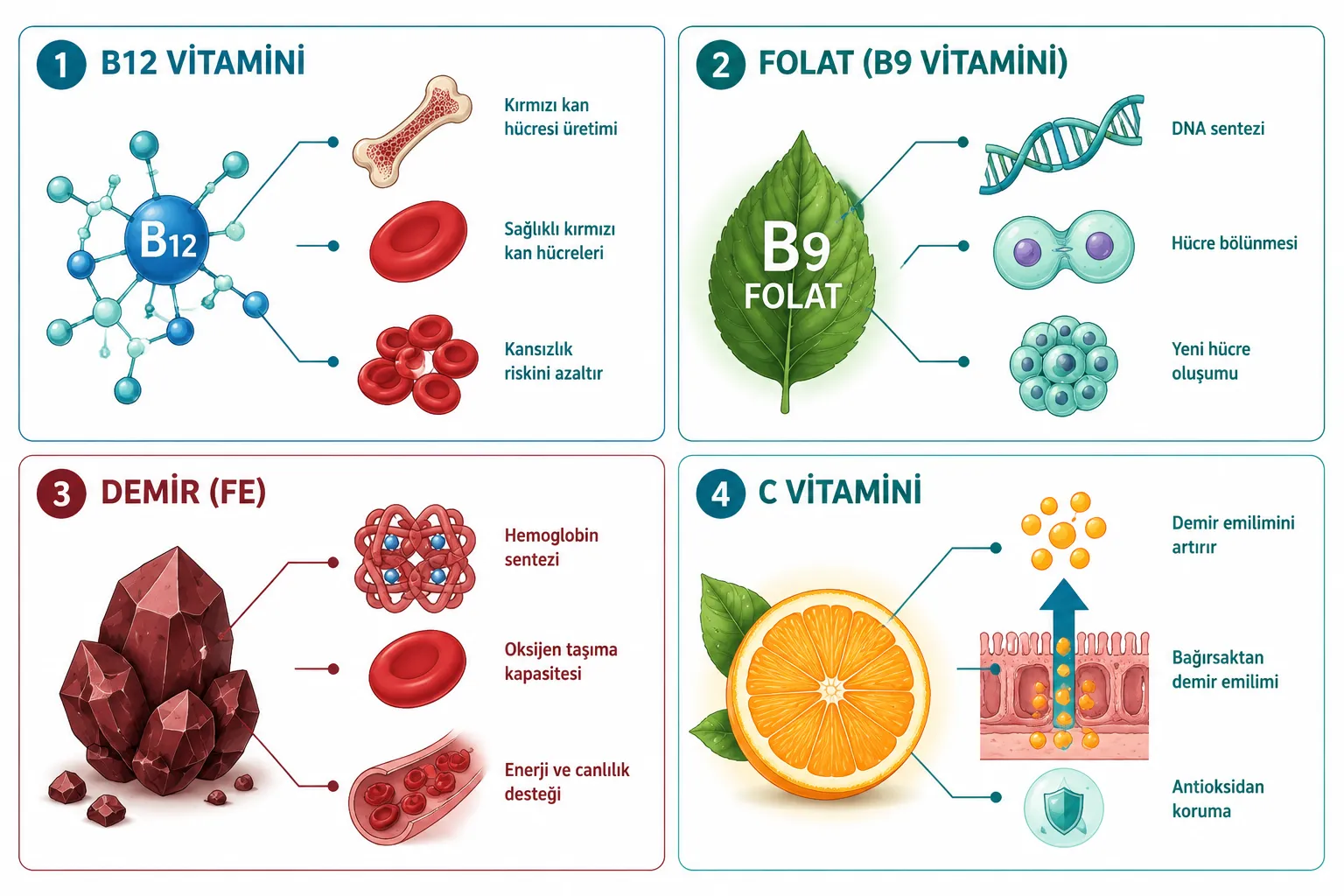 Kan Yapan Vitaminler Hangileri?