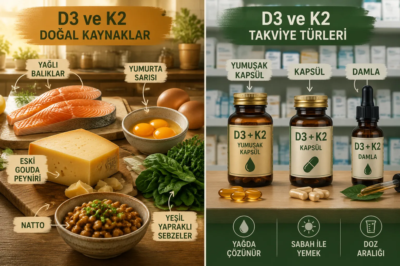 Vitamin D3 K2 Hangi Gıdalarda Bulunur?