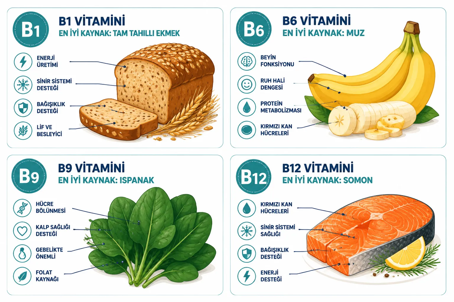 B ve D Vitamini Nelerde Var? Hangi Besinlerde Bulunur?