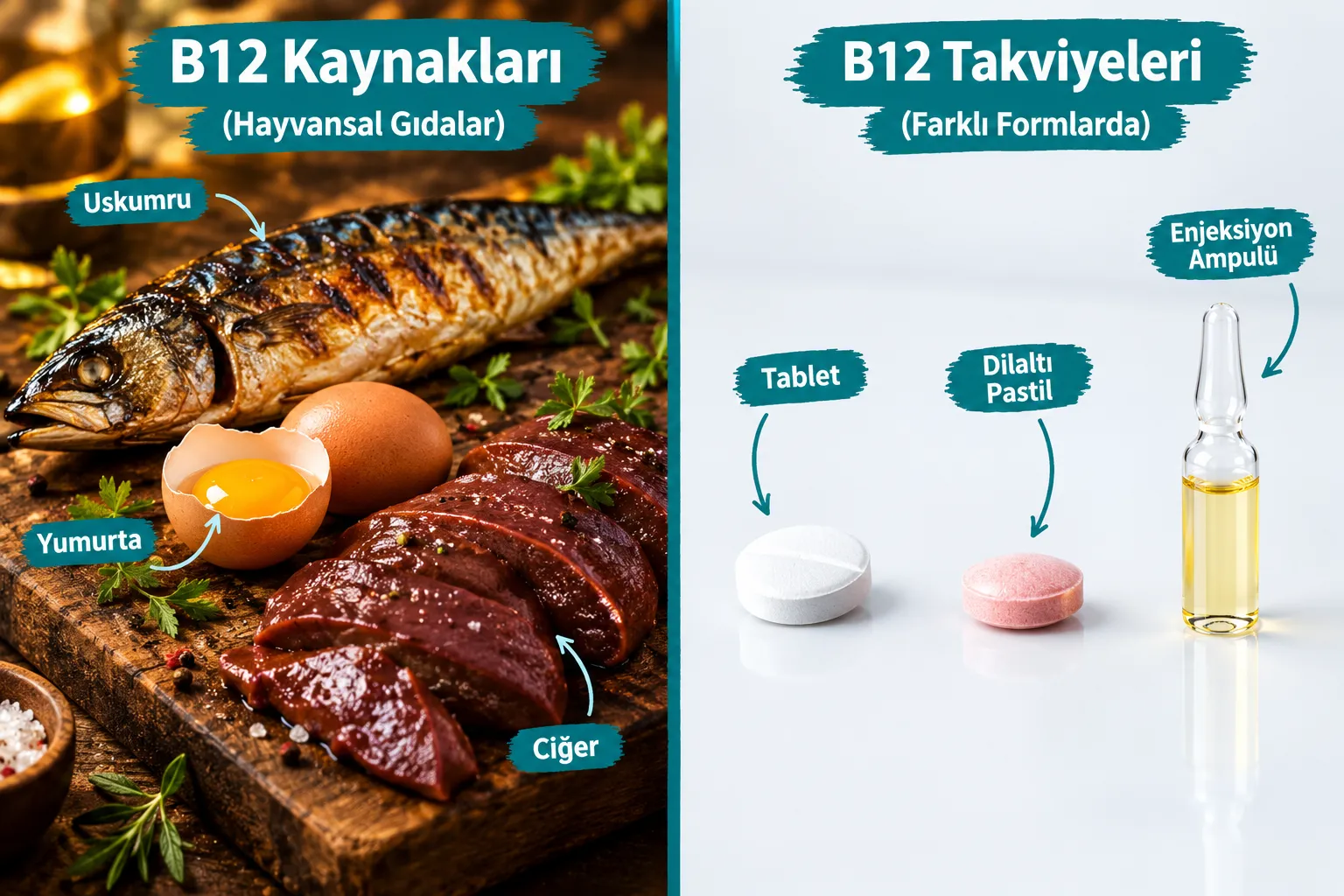 B12 Takviyesi: Ağızdan mı, Dil Altından mı, Enjeksiyonla mı?