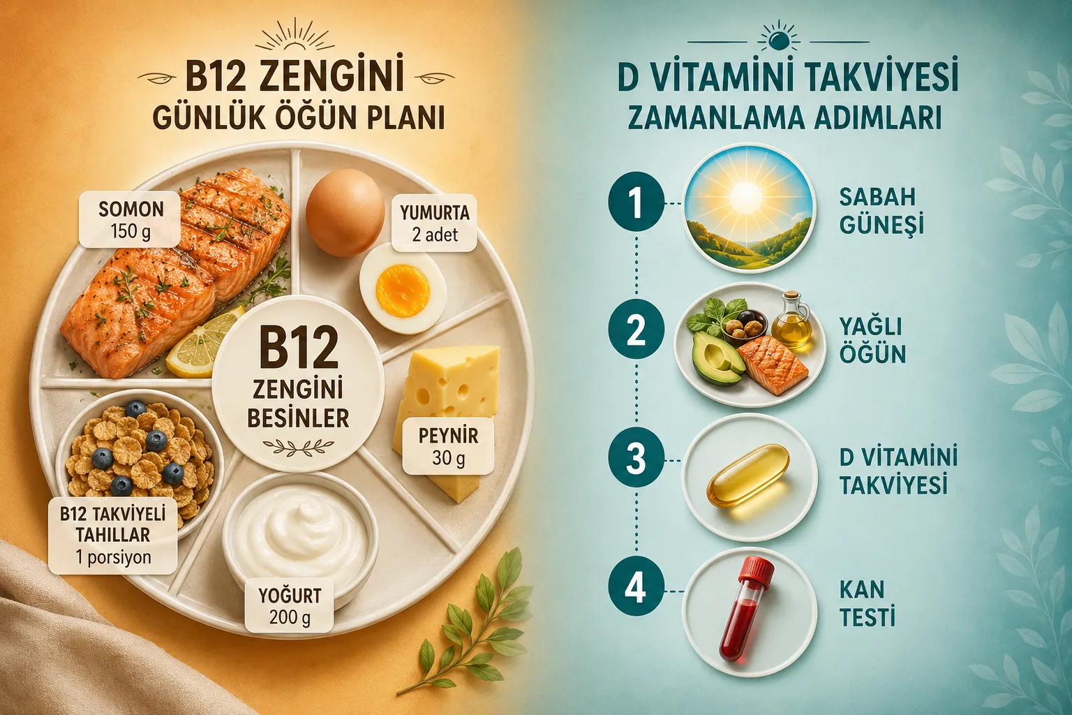 B12 ve D Vitamini Birlikte Kullanılabilir mi?