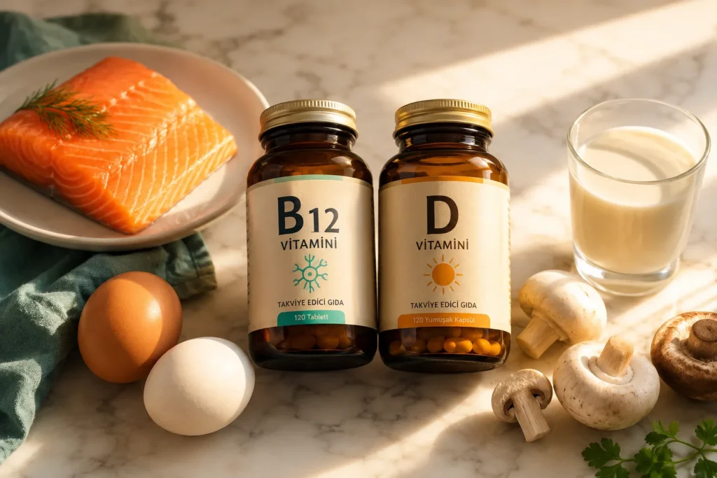 B12 ve D Vitamini: Faydaları ve Birlikte Kullanımı