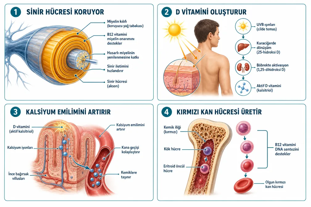 B12 Vitamini Nedir ve Ne İşe Yarar?