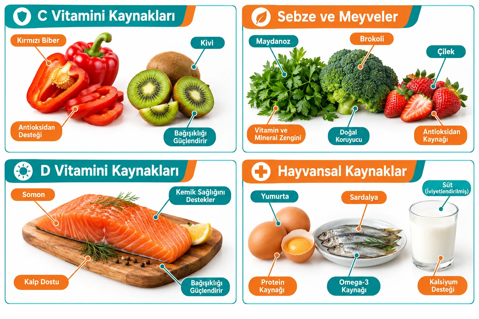 C Vitamini En Çok Hangi Gıdalarda Var?