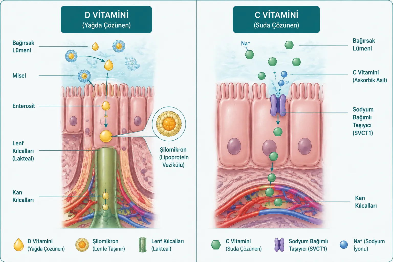 D Vitamini C Vitamini ile Birlikte Alınabilir mi?