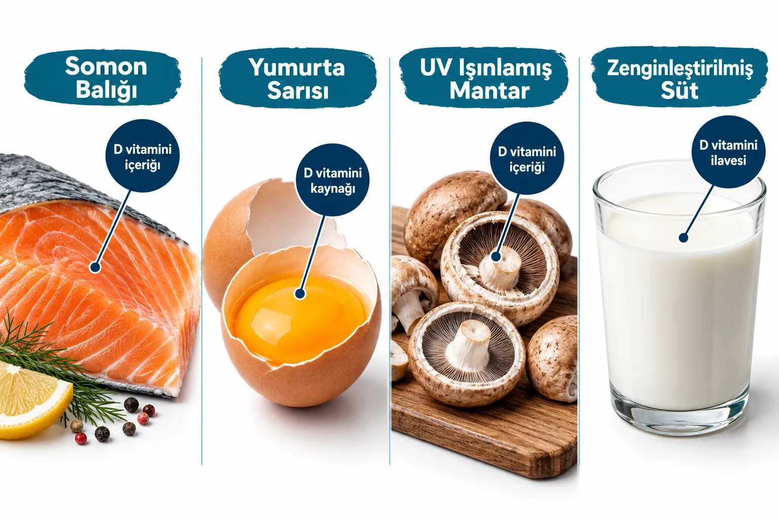D Vitamini Hangi Yiyeceklerde Bulunur? En Zengin Kaynaklar