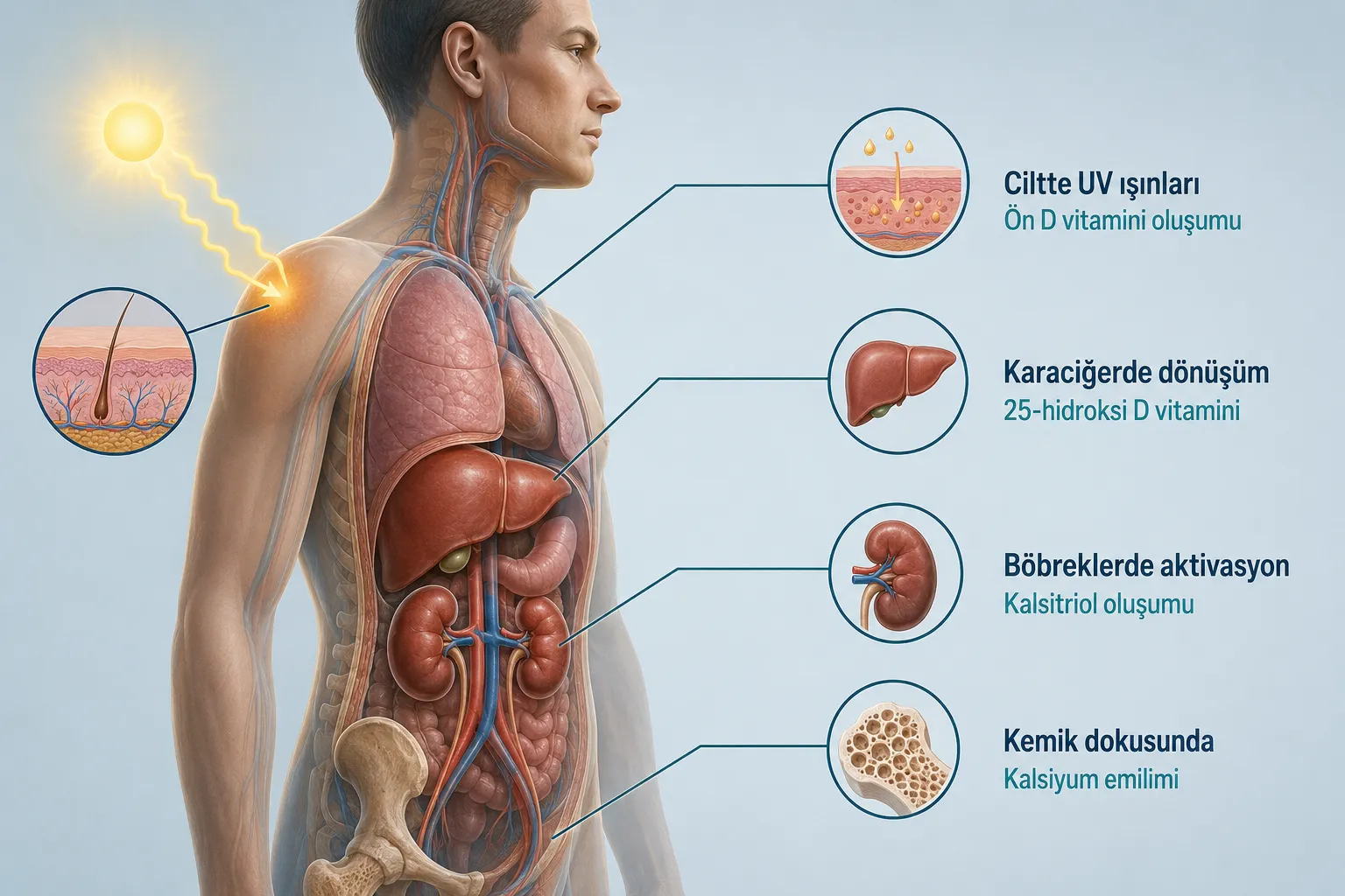 D Vitamini Nedir ve Vücutta Nasıl Çalışır?