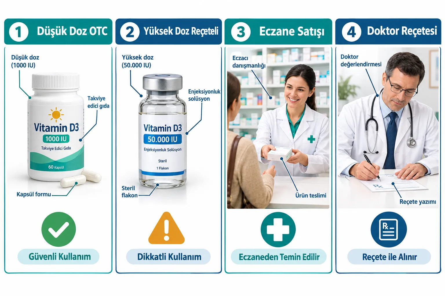 D Vitamini Reçetesiz Satılıyor mu Eczanede?