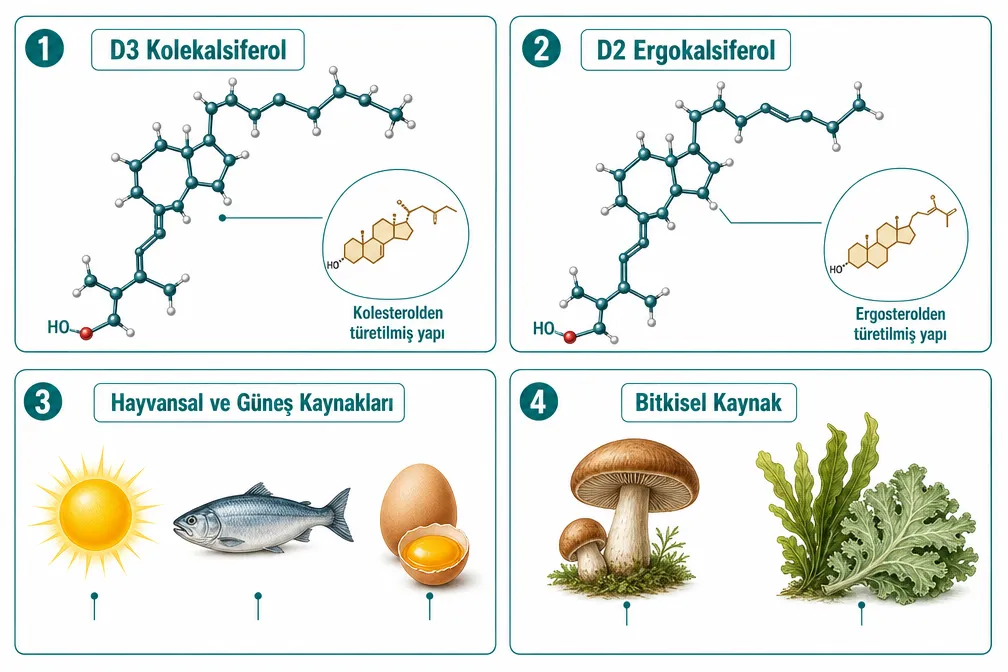 D Vitamini Türleri Nelerdir? D Vitamini Hangileridir?