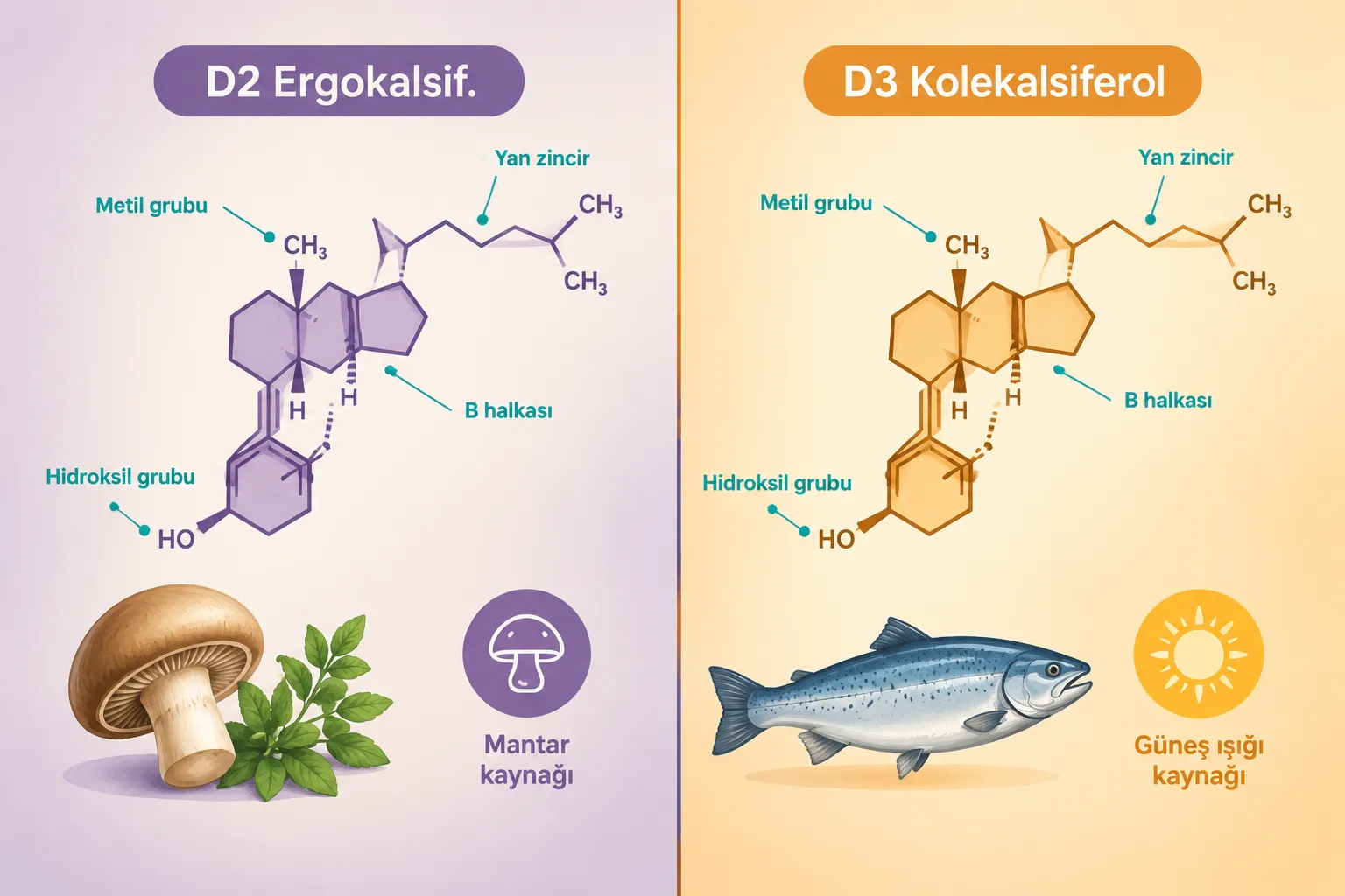 D2 ve D3 Takviyeler Arasındaki Fark Nedir?