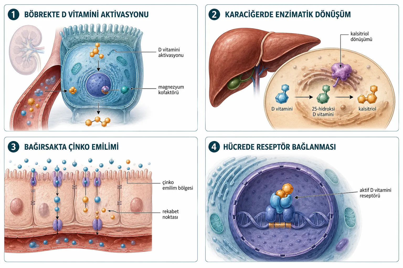 Magnezyum Çinko D Vitamini Birlikte Kullanmanın Faydaları Nelerdir?